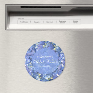 Blue Hydrangea Blooms Personalisiertes Brautparty Magnet