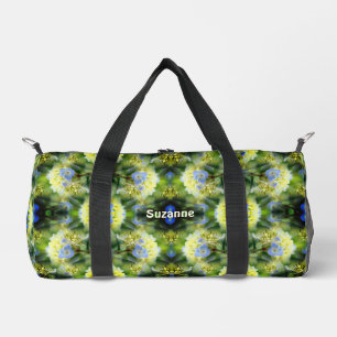 Blue Hydrangea Blume Abstrakt Personalisiert Duffle Bag