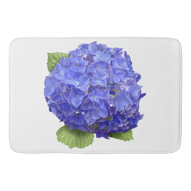 Blue Hydrangea-Blume Badematte (Vorderseite)