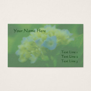 Blue Hydrangea Blume Business Card