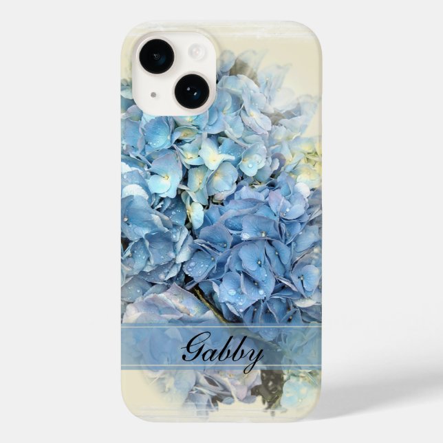 Blue Hydrangea-Blume Case-Mate iPhone Hülle (Rückseite)