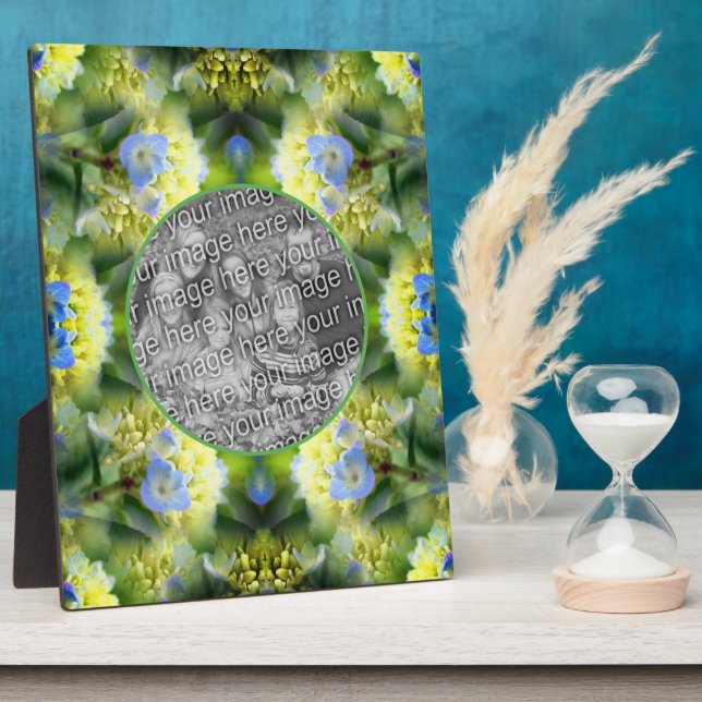 Blue Hydrangea Blume Erstellen Sie Ihr eigenes Fot Fotoplatte (Seite)