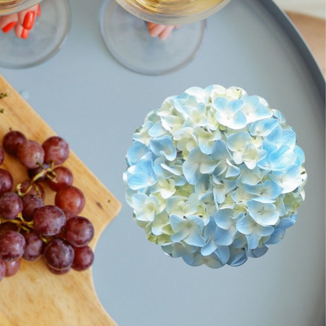 Blue Hydrangea Blume Petals Floral Untersetzer (In Situ Wedding)