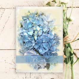 Blue Hydrangea Blume Post Wedding Brunch Einladung