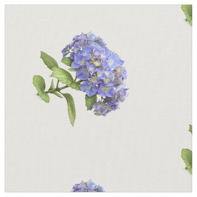 Blue Hydrangea-Blume Stoff (Nahaufnahme)