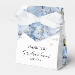 Blue Hydrangea Blume Wasserfarbenhochzeit Geschenkschachtel