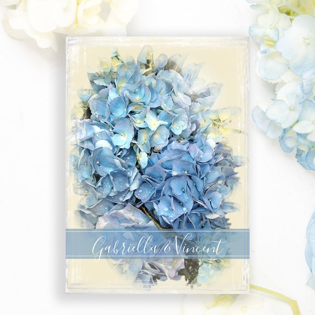 Blue Hydrangea Blume Wedding Einladung (Von Creator hochgeladen)