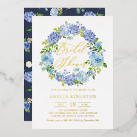 Blue Hydrangea Blume Wreath Brautparty