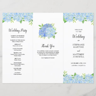 Blue Hydrangea Botanischer Hochzeitssorden