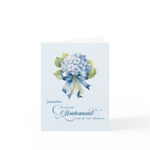 Blue Hydrangea Bouquet Bridesmaid Vorschlag