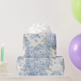 Blue Hydrangea Bouquet Gift Wrap Geschenkpapier