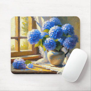 Blue Hydrangea Bouquet Mousepad