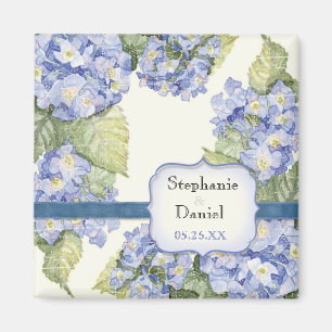 Blue Hydrangea Bracket florale feierliche Hochzeit Magnet