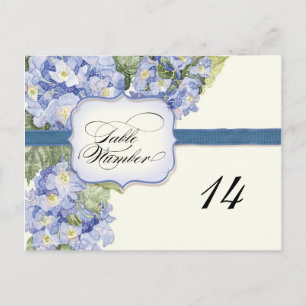 Blue Hydrangea Bracket florale feierliche Hochzeit Postkarte