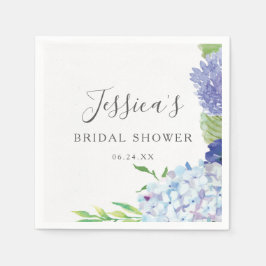 Blue Hydrangea Brautparty Napkins Serviette