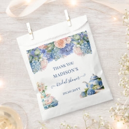 Blue Hydrangea Brautparty Tea Party Geschenktütchen
