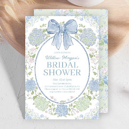 Blue Hydrangea Bridal Shower Invitation Einladung
