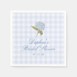 Blue Hydrangea Bridal Shower Serviette