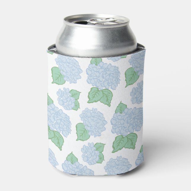Blue Hydrangea Can Cooler Dosenkühler (Kanne Vorderseite)