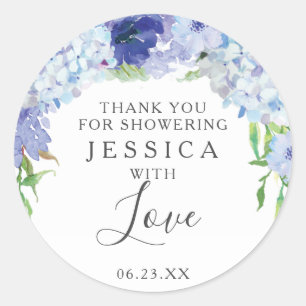 Blue Hydrangea Dusche Gevor Sticker