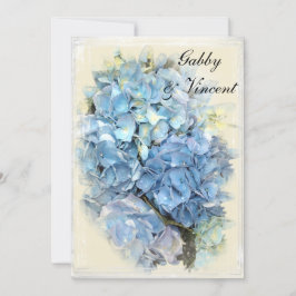 Blue Hydrangea Ehe / Elopement Ankündigung