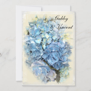 Blue Hydrangea Ehe / Elopement Ankündigung