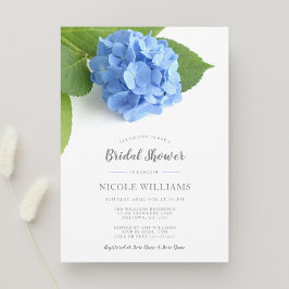 Blue Hydrangea Floral Brautparty Einladung