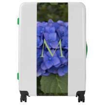Blue Hydrangea Floral Mit Monogramm Grosses Gepäck