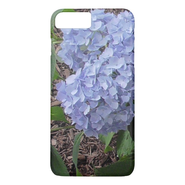 Blue Hydrangea Floral Phone Case (Rückseite)