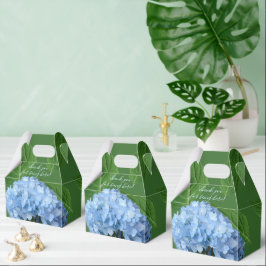 Blue Hydrangea Floral Polterabend Vielen Dank Geschenkschachtel