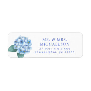 Blue Hydrangea Floral Wedding
