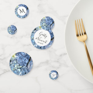 Blue Hydrangea Flowers Wedding Konfetti