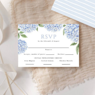 Blue Hydrangea Food Choices Border Wedding Antwort