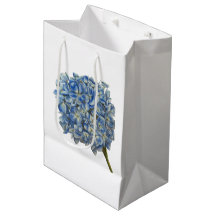 Blue Hydrangea Geschenktasche