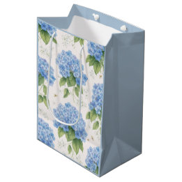 Blue Hydrangea Gift Bag | Botanical Mittlere Geschenktüte