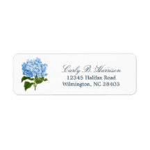 Blue Hydrangea Grandmillennial Rücksendeadresse