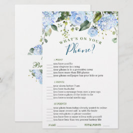 Blue Hydrangea Greenerity Brautparty Game