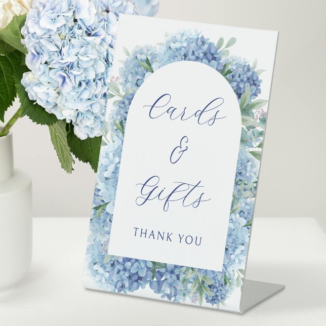 Blue Hydrangea Karten und Geschenke Sockelschild (Von Creator hochgeladen)