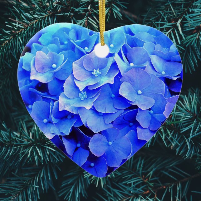 Blue Hydrangea Keramik Ornament (Von Creator hochgeladen)