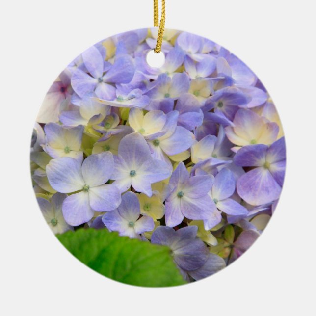 Blue Hydrangea Keramikornament (Vorne)