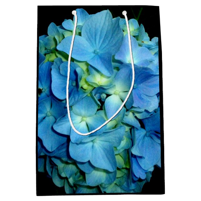 Blue Hydrangea Mittlere Geschenktüte (Vorderseite)