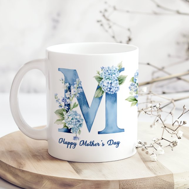 Blue Hydrangea Mothers Day Coffee Mug Kaffeetasse (Von Creator hochgeladen)