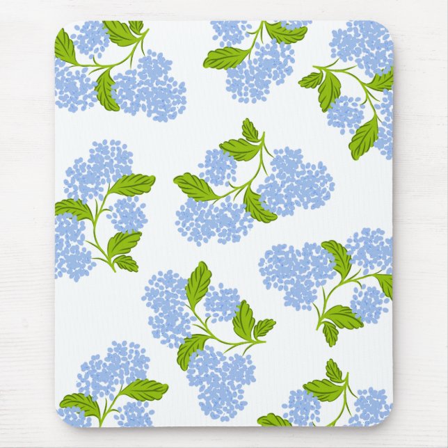 Blue Hydrangea Mousepad (Vorne)