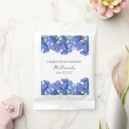 Blue Hydrangea Petals Hochzeit Personalisierter Na