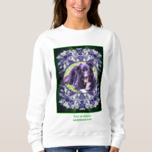 Blue Hydrangea Petals Rahmen erstellen Ihr eigenes Sweatshirt