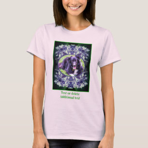 Blue Hydrangea Petals Rahmen erstellen Ihr eigenes T-Shirt