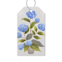 Blue Hydrangea Pflanze Schöne Wasserfarbe