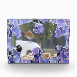 Blue Hydrangea Puzzle Piece Foto Block