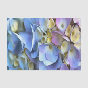 Blue Hydrangea Shrub Artistic Bossom Seidenpapier