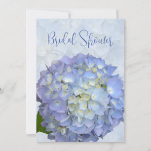 Blue Hydrangea Small Bridal Dusche Einladung